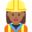 woman construction worker, medium-dark skin tone